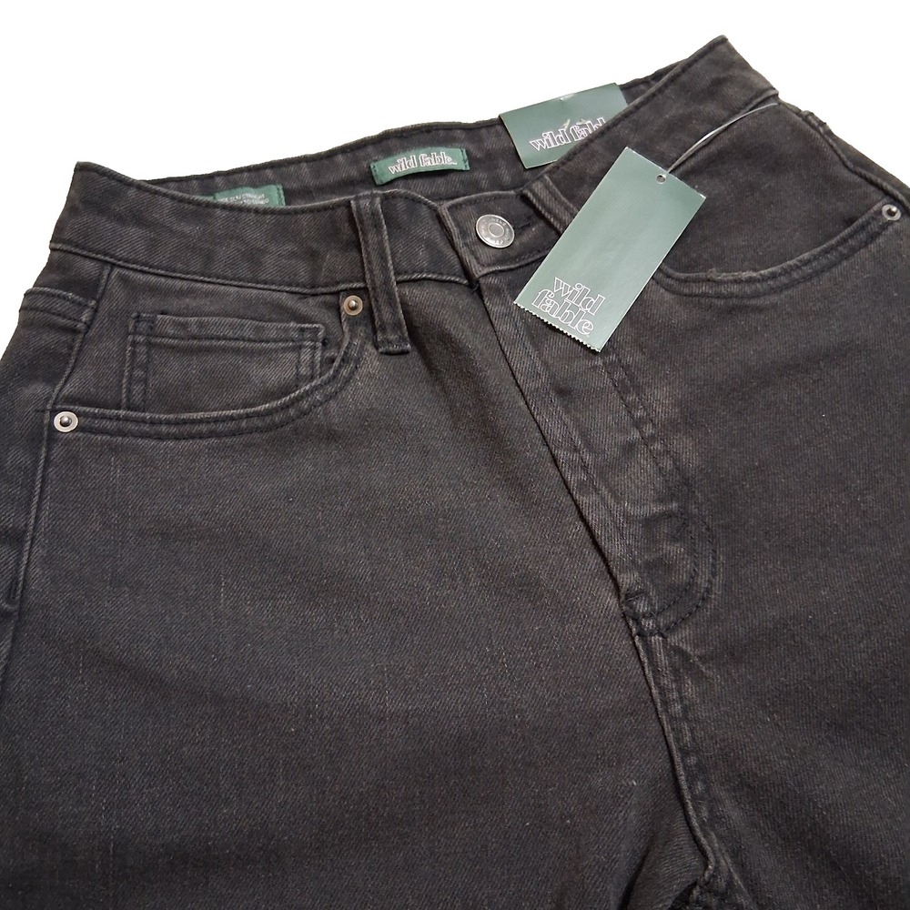 Wild Fable Black Wash Ripped Women Sz 2 Jeans Distressed‎ Brand  New With Tag